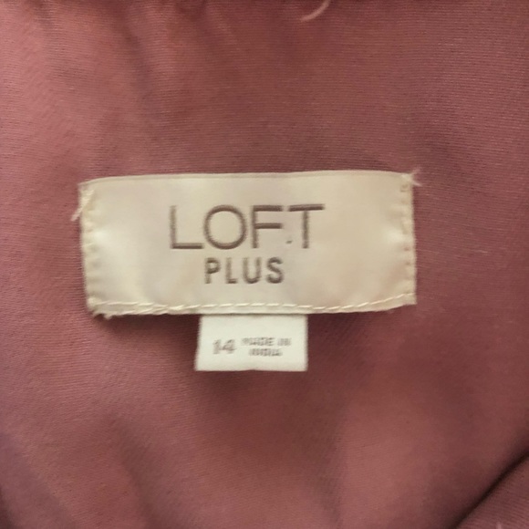 LOFT | Drawstring Utility Jacket Size 14 Dusty Pink - Picture 4 of 5